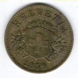 20 Rappen 1859 - vorzüglich